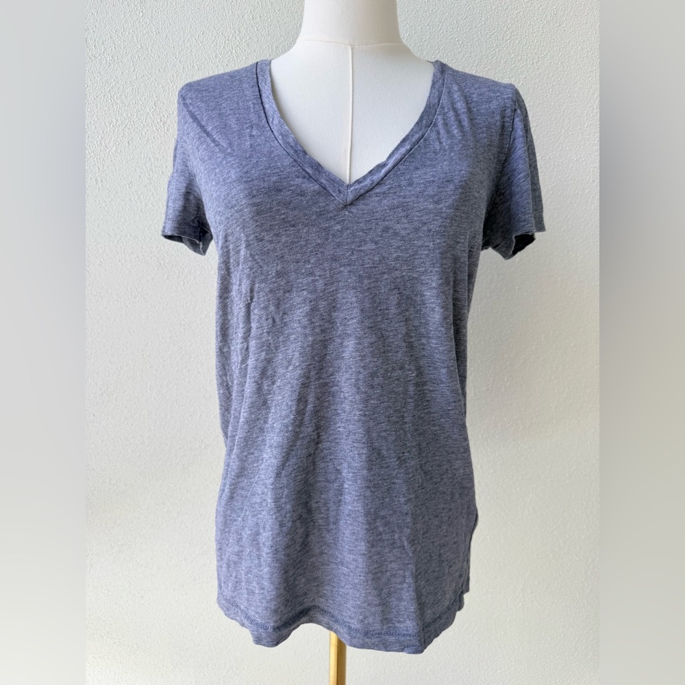 J. Crew Slate Gray V-Neck Short Sleeve Tee, small